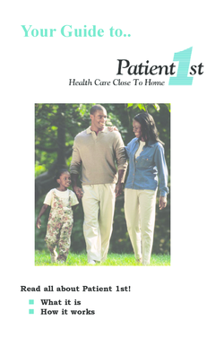Patient 1st Program Guide