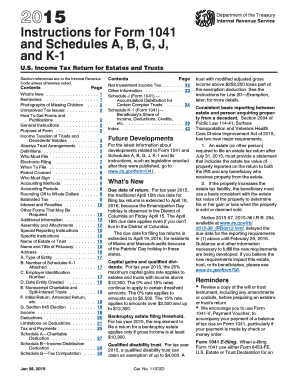 Instructions for Form 1041