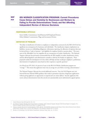 IRS Worker Classification Program Analysis