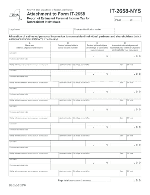 New York Nonresident Estimated Income Tax Form