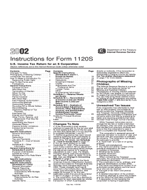 Instructions for Form 1120S