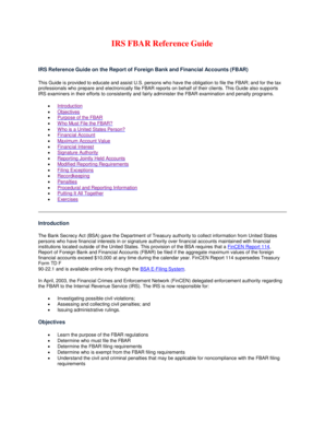 Sample fbar form - IRS FBAR Reference Guide - irs