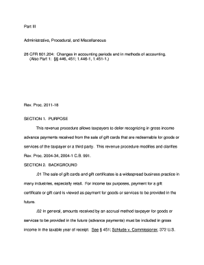 IRS Revenue Procedure 2011-18