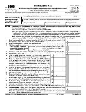Form 8606 Nondeductible IRAs