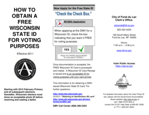 Wisconsin Free State ID Application