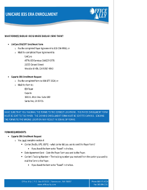 UniCare ERA Enrollment Form
