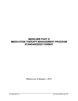 Medicare Part D Medication Therapy Management Program