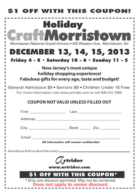 Holiday Shopping Event Coupon