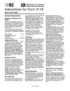 Instructions for Form 2119