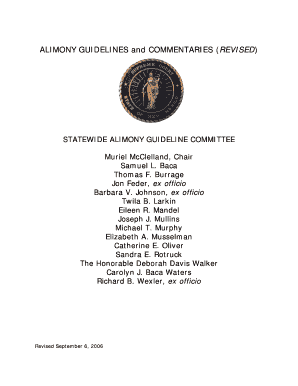New Mexico Alimony Guidelines Worksheet