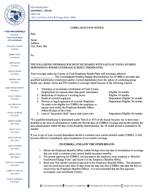 COBRA Election Notice