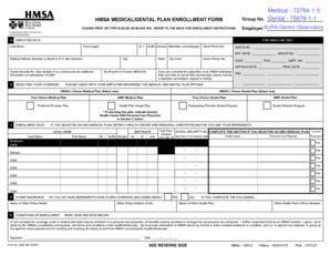 HMSA Medical/Dental Plan Enrollment Form