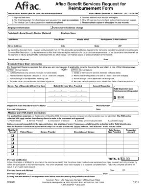 Aflac FSA Reimbursement Form