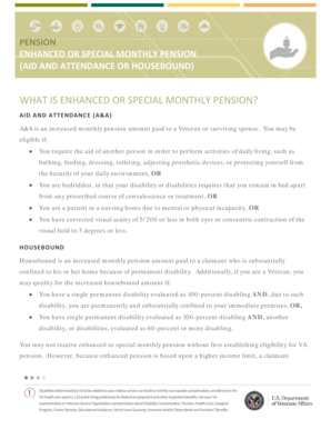 Va buddy statement example - Enhanced or Special Monthly Pension VA Enhanced or Special Monthly Pension Aid and Attendance or Housebound - benefits va