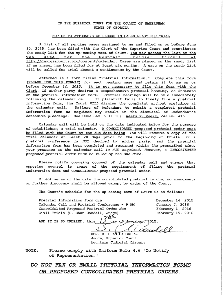 Fillable Online information form, the Court WILL dismiss