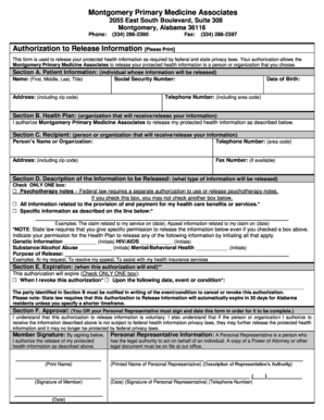 Authorization to Release Information
