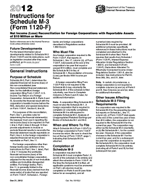 Schedule M-3 Instructions