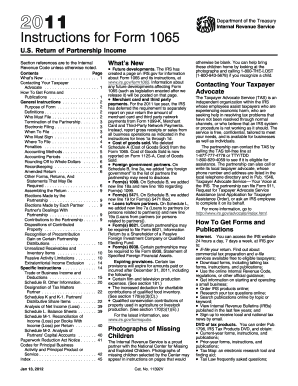 Instructions for Form 1065