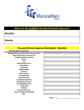 What Are My CURRENT Monthly & Weekly Expenses - m b5z