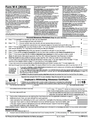 Form W-4 (2015)