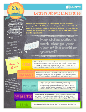 Letters About Literature Writing Contest