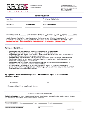 Book Voucher Application Form