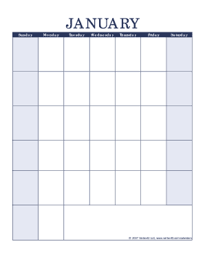 Fillable Online Free bPrintable Calendarb - bPrintable Monthly ...