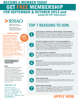RNAO Membership Application Form