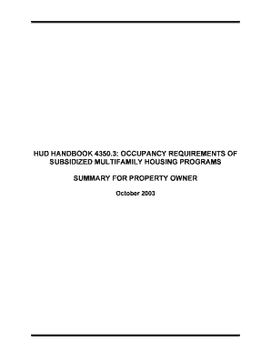 Fillable Online disasterhousing Hud handbook 43503 Fax Email Print ...