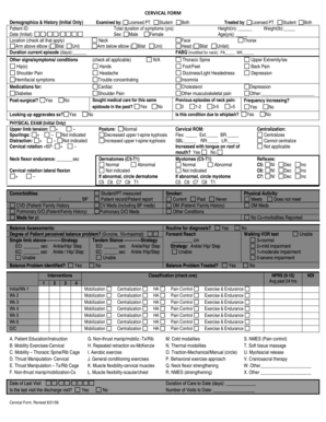 Cervical Form