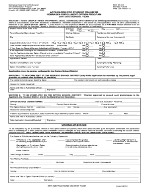 Nebraska Enrollment Option Program Application