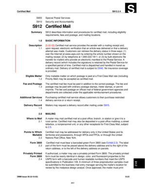 USPS Certified Mail Form 3800