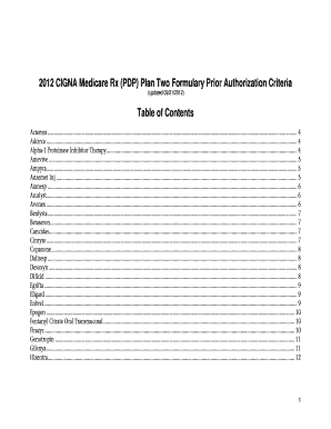 Cigna healthspring prior authorization form pdf - cigna medicare prior auth form