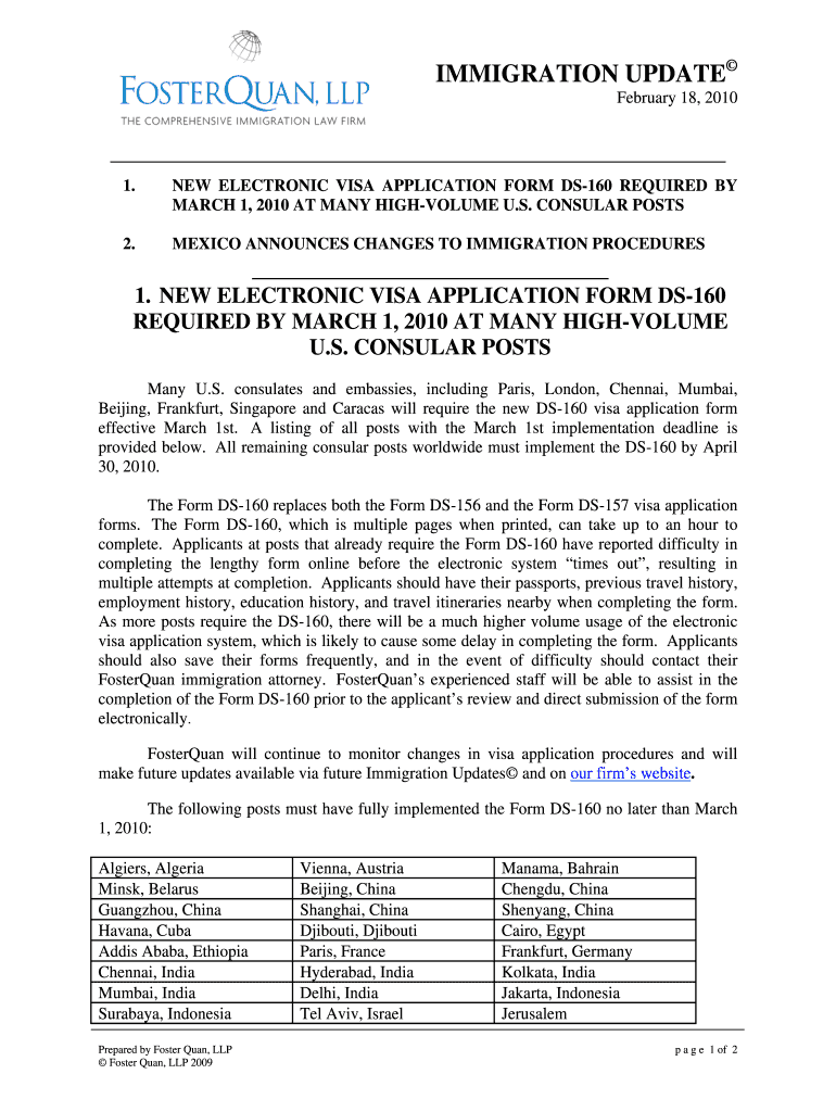 Fillable Online NEW ELECTRONIC VISA APPLICATION FORM DS 160 Fax Email Print PdfFiller