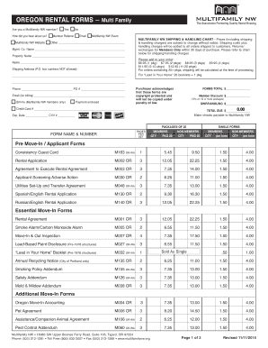 Oregon Rental Forms
