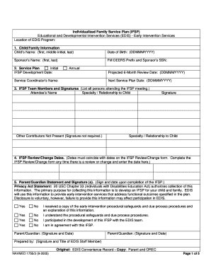 Individualized Family Service Plan