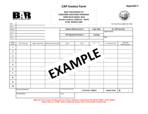 CAP Invoice Form