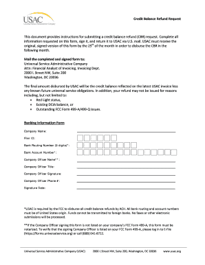 Credit Balance Refund Request Form