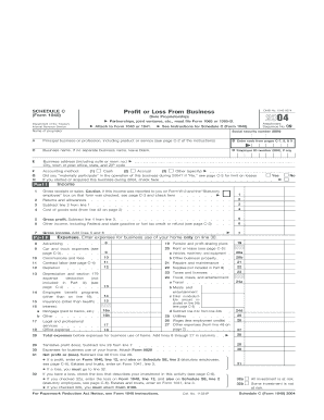 2004 Form 1040 (Schedule C). Profit or Loss From Business