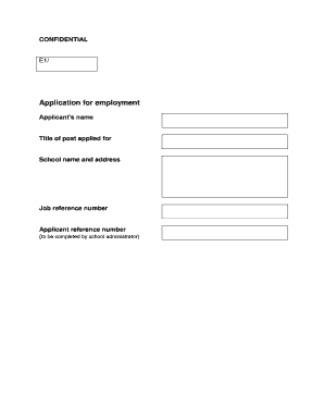 Application for Employment