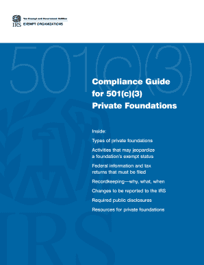 501(c)(3) Private Foundations Compliance Guide