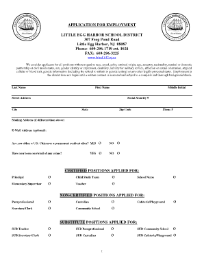 Application for Employment
