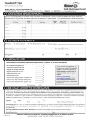 Montana VEBA HRA Enrollment Form