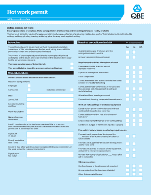 Hot Work Permit