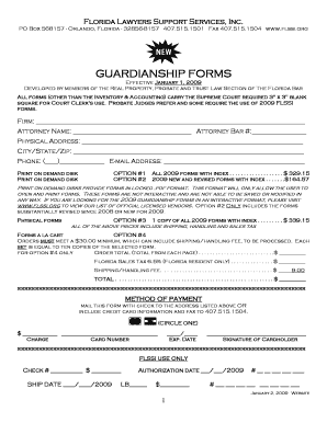 Florida Guardianship Forms