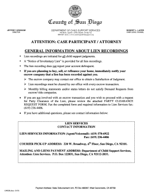 California Party Clearance Request Form