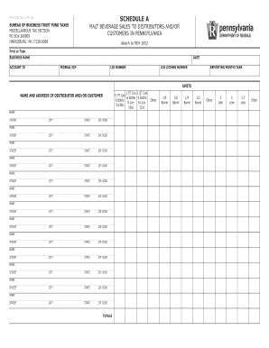 Pennsylvania Malt Beverage Sales Tax Form