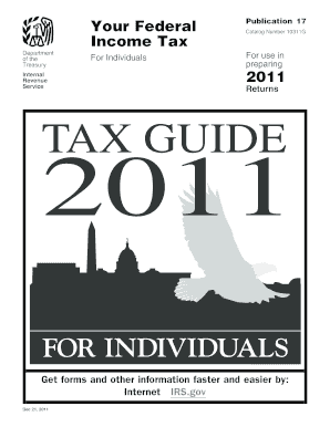 IRS Publication 17 2011 Tax Guide