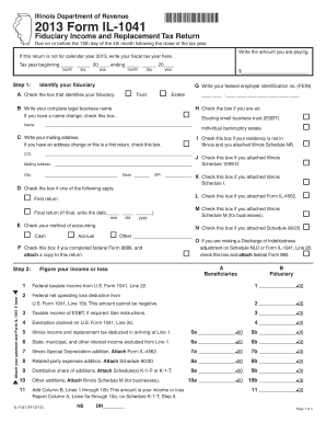 Illinois Fiduciary Income and Replacement Tax Return