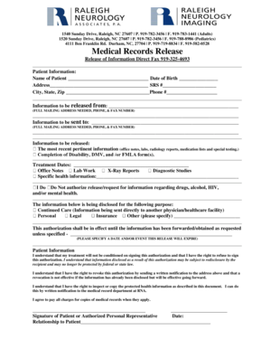Medical Records Release Form